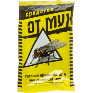 От мух приманка гранулированная в пакете 15 гр. ОМ15