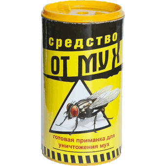 От мух приманка гранулированная в банке 90 гр. ОМ90Б