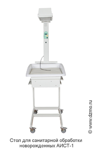 Стол для санитарной обработки новорожденных "АИСТ-1" (с матрацем)